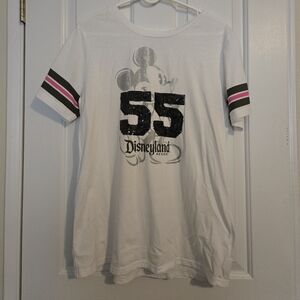 Disney White 55 Mickey Mouse Womens Shirt Sz. Xl